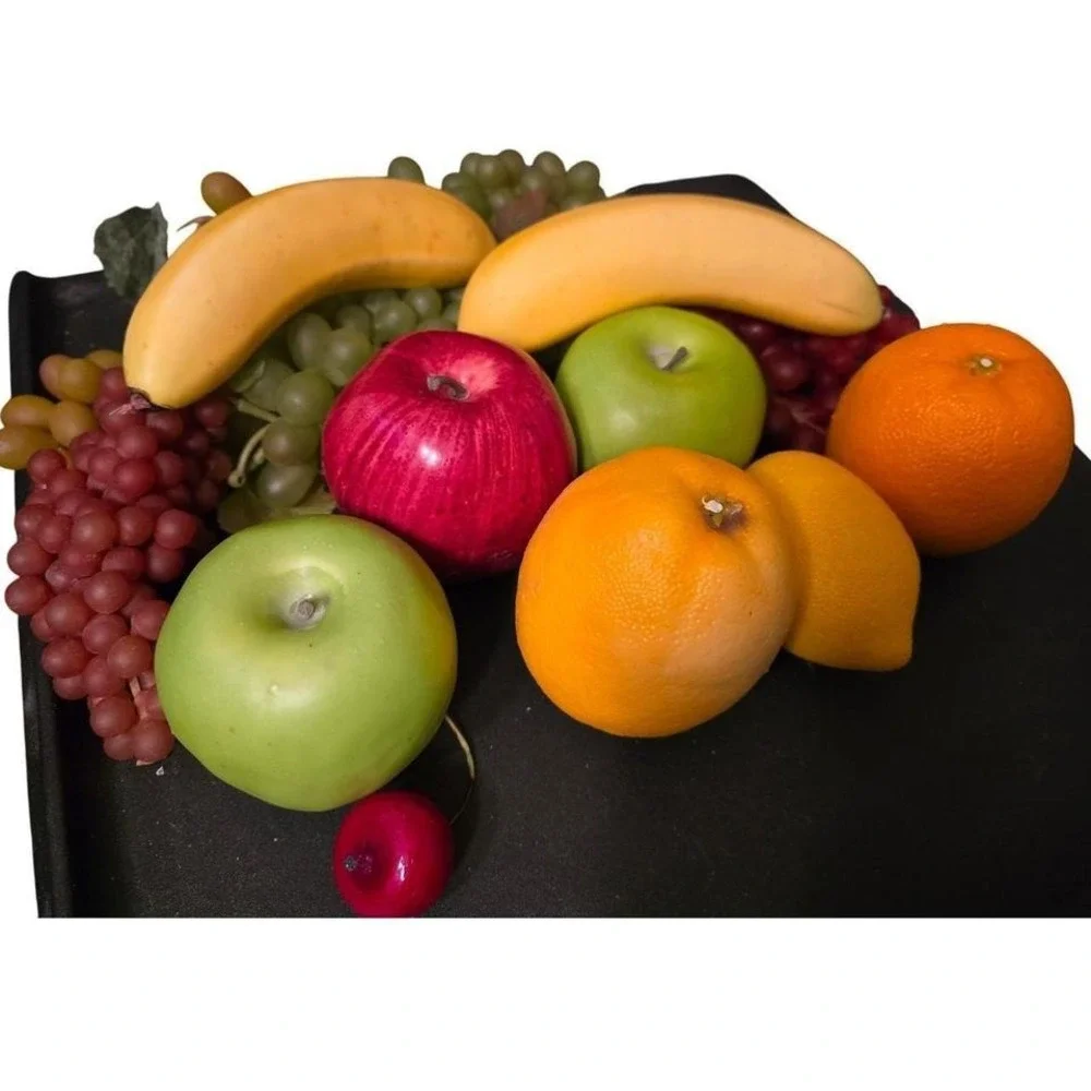 15 pcs Fake Fruit Display Bananas Apples‎ Oranges Grapes Lemon